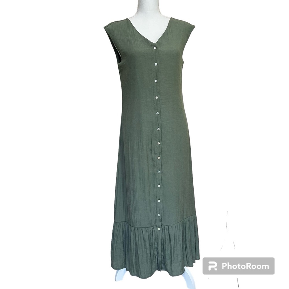 Nanette Nanette Lepore Flounced Hem Midi Dress - Picture 1 of 14